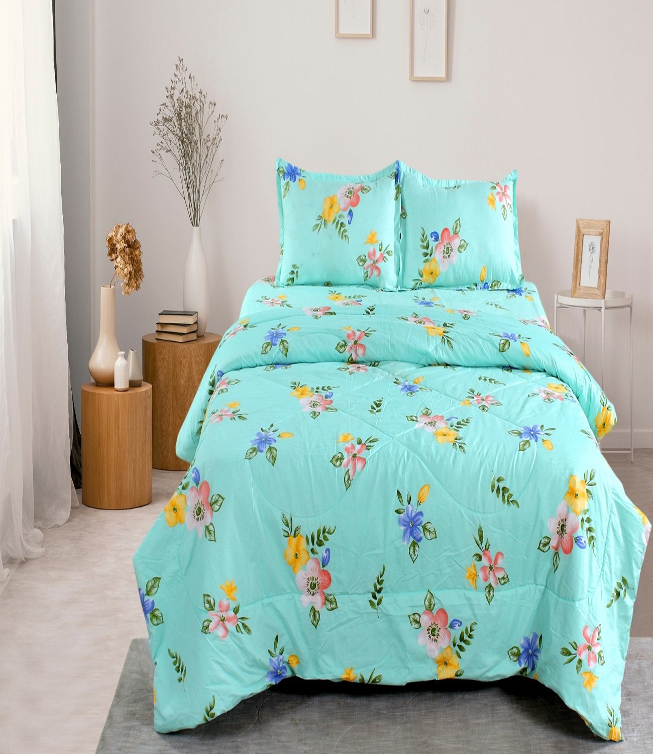 Premium Beautiful Summer Colors Double Bed AC Comforter/ Quilts in LuxuryBag